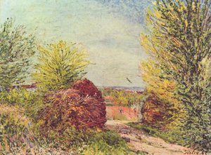 Chemin à Veneux-Nadon au printemps - Alfred Sisley